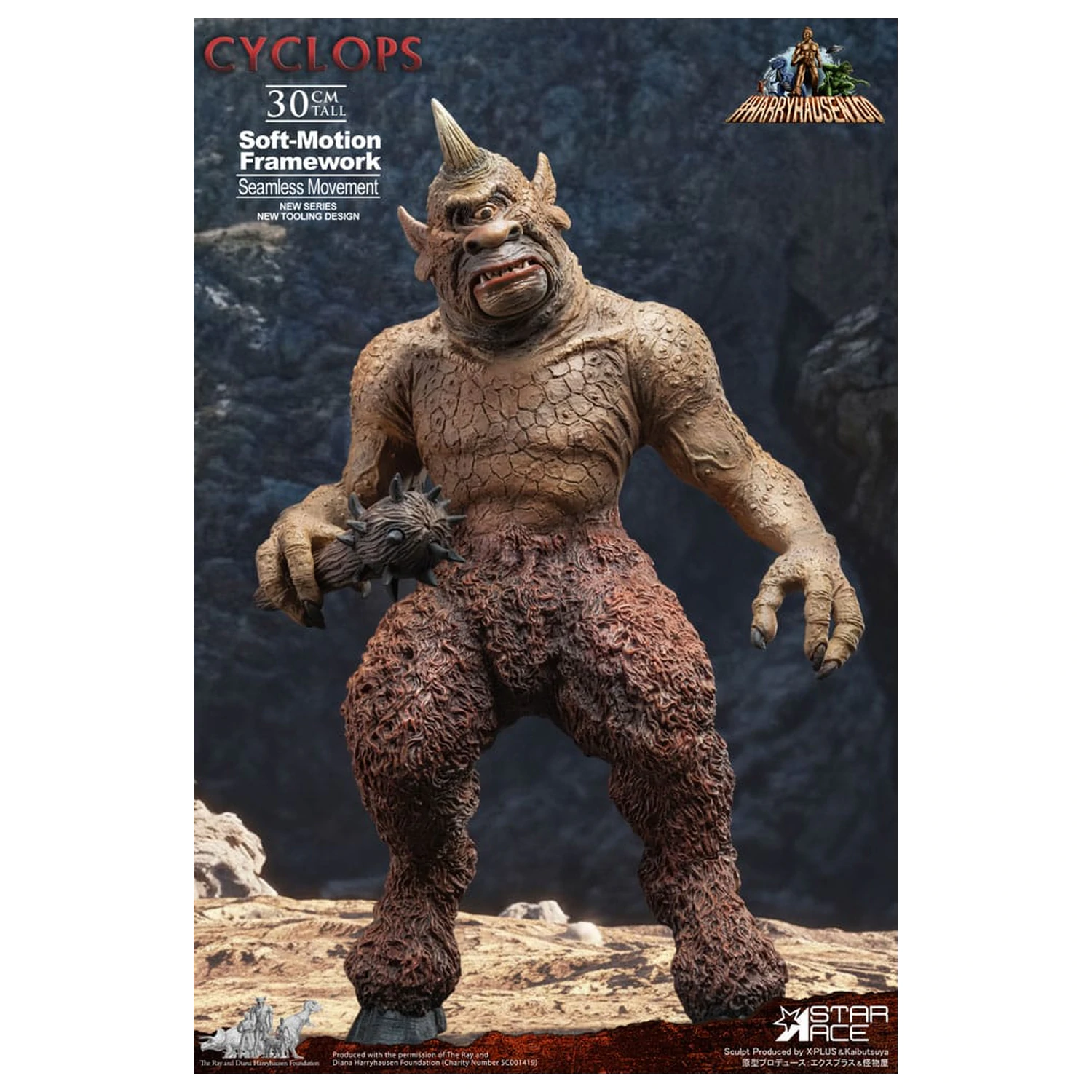  Ray Harryhausen Soft-Motion Series Statue Cyclops 30 cm product photo