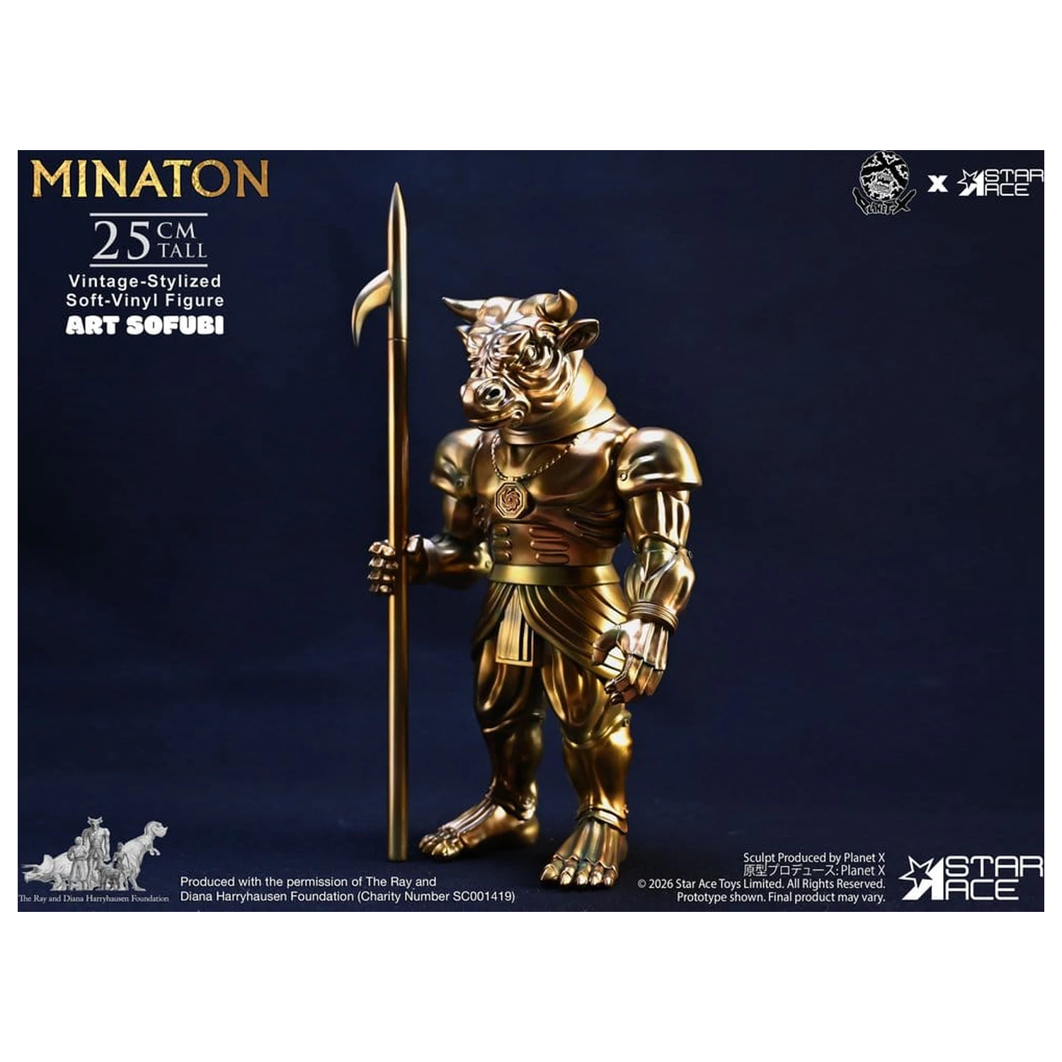 Ray Harryhausen Soft Vinyl Statue Minaton Vintage-Style 25 cm product photo