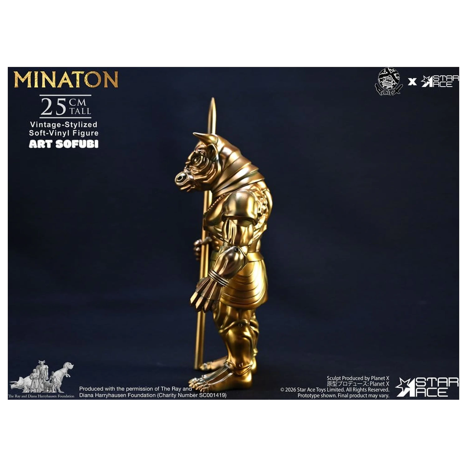 Ray Harryhausen Soft Vinyl Statue Minaton Vintage-Style 25 cm product photo