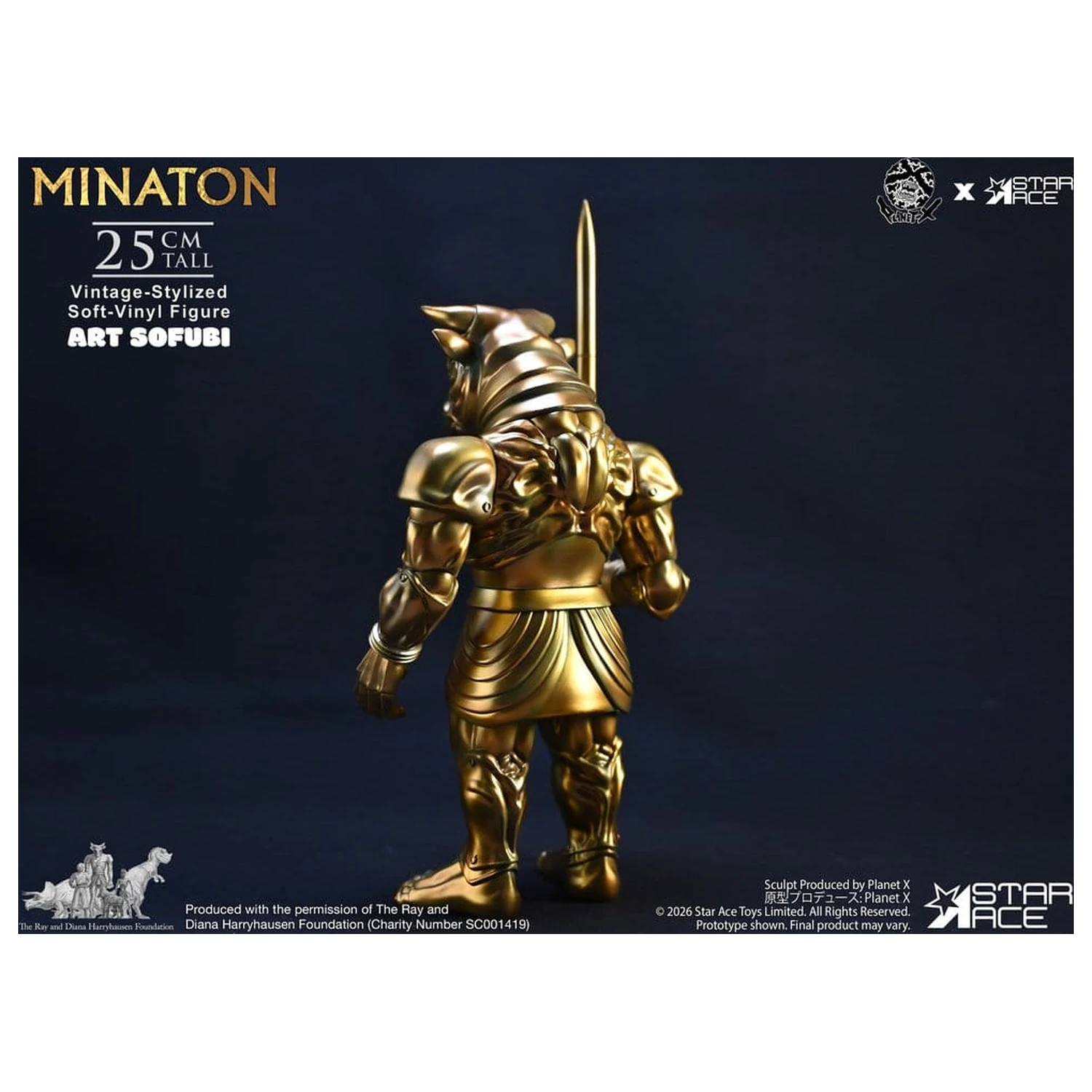 Ray Harryhausen Soft Vinyl Statue Minaton Vintage-Style 25 cm product photo