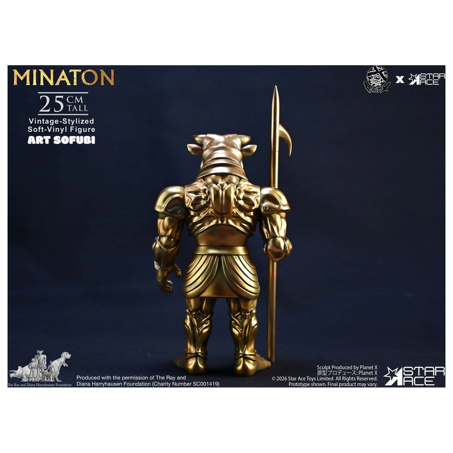 Ray Harryhausen Soft Vinyl Statue Minaton Vintage-Style 25 cm product photo