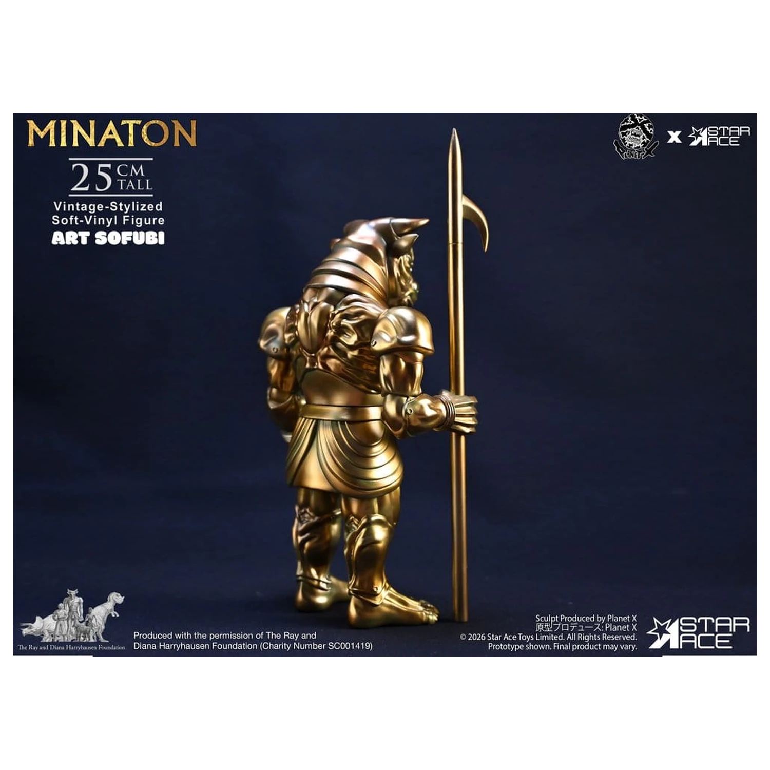 Ray Harryhausen Soft Vinyl Statue Minaton Vintage-Style 25 cm product photo