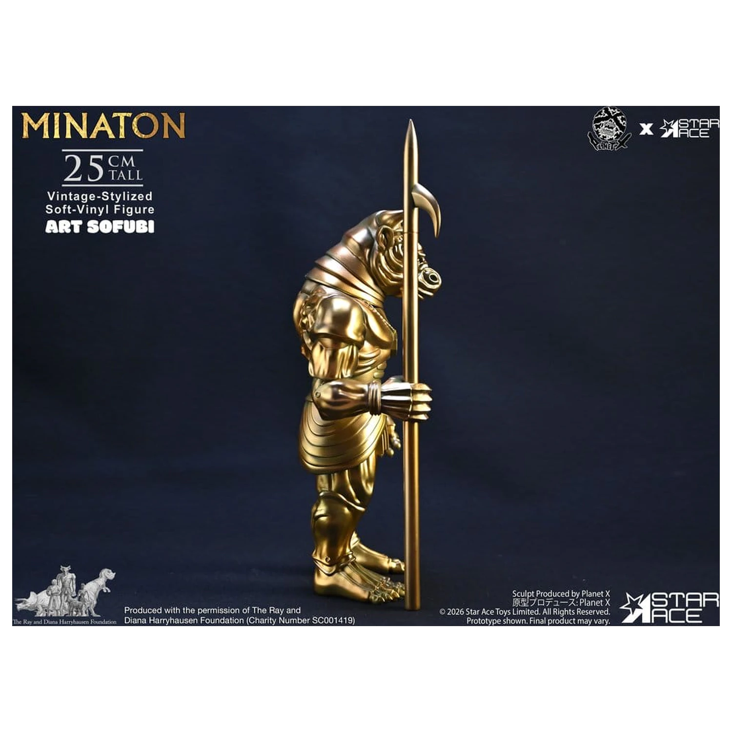 Ray Harryhausen Soft Vinyl Statue Minaton Vintage-Style 25 cm product photo