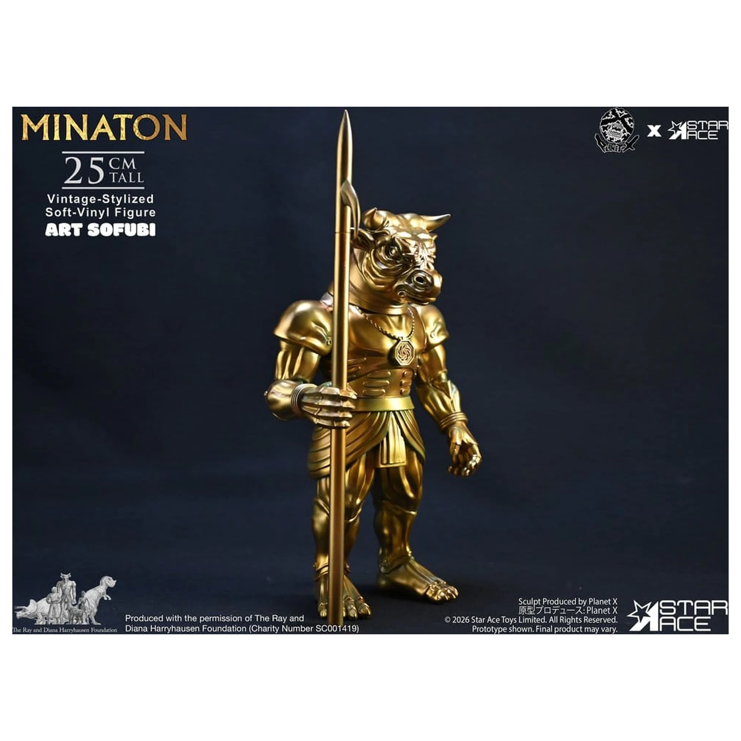 Ray Harryhausen Soft Vinyl Statue Minaton Vintage-Style 25 cm product photo