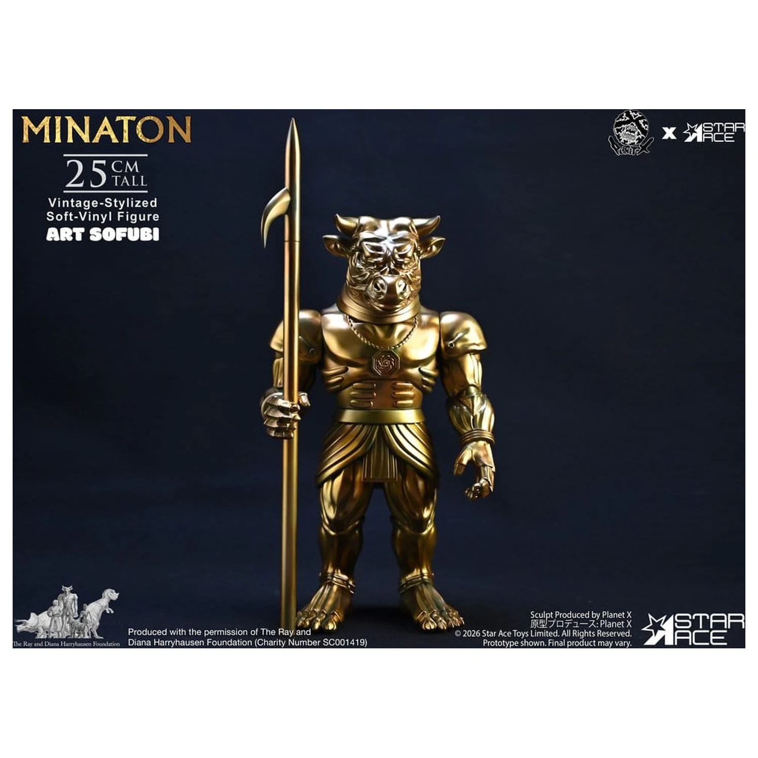 Ray Harryhausen Soft Vinyl Statue Minaton Vintage-Style 25 cm product photo