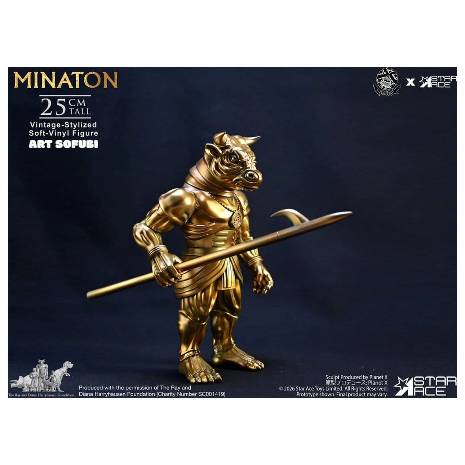 Ray Harryhausen Soft Vinyl Statue Minaton Vintage-Style 25 cm product photo