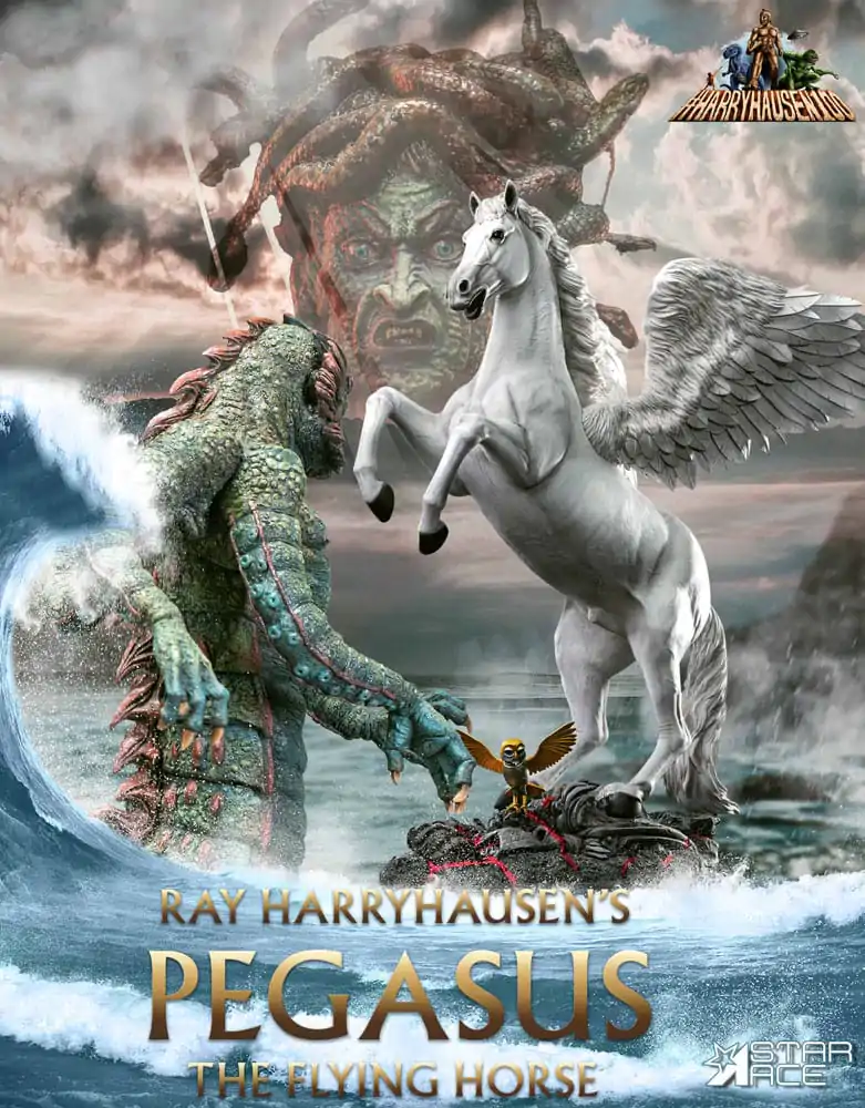 Ray Harryhausen Statue Pegasus: The Flying Horse 2.0 Deluxe Version 45 cm termékfotó