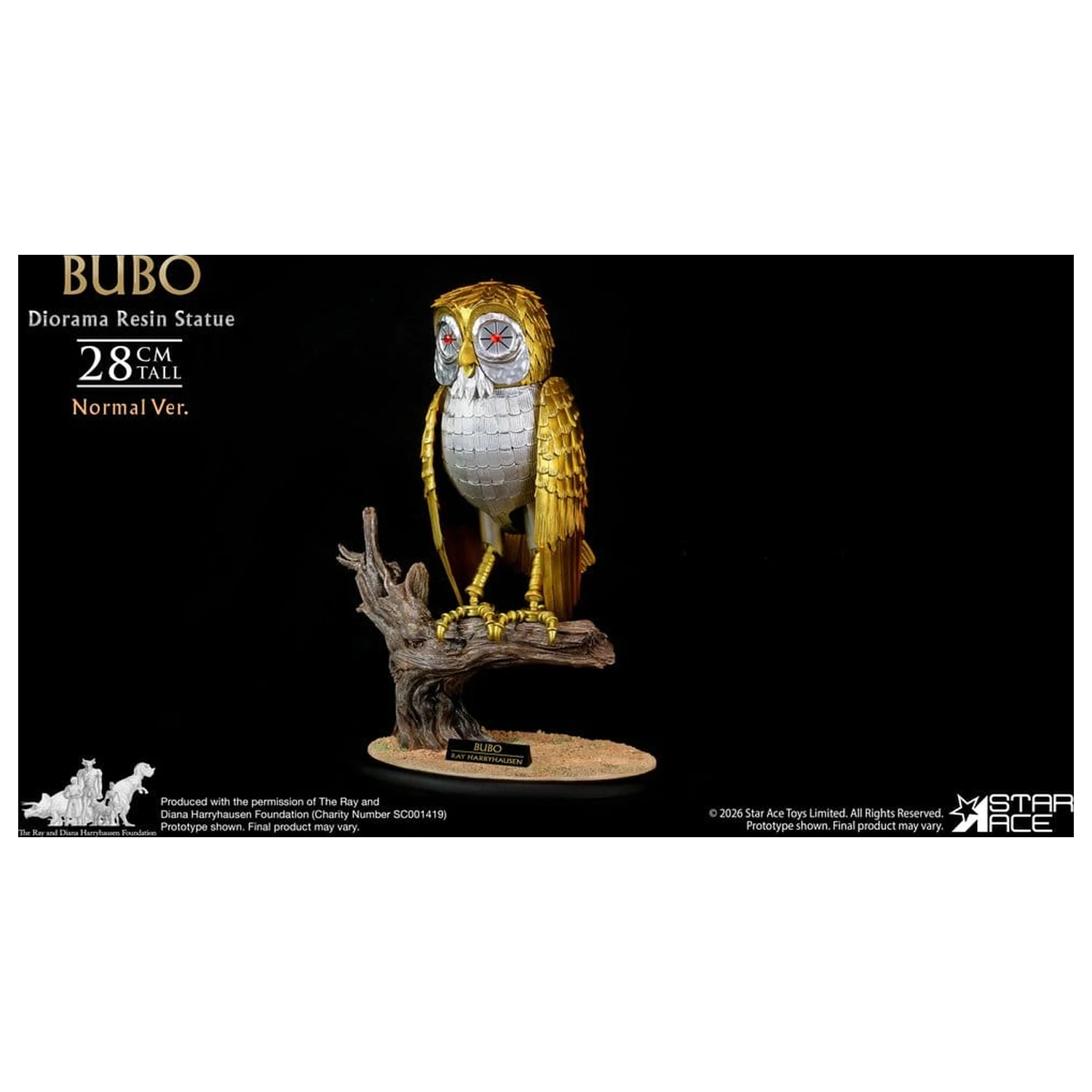Ray Harryhausens Diorama Resin Statue Bubo Normal Ver. 28 cm product photo