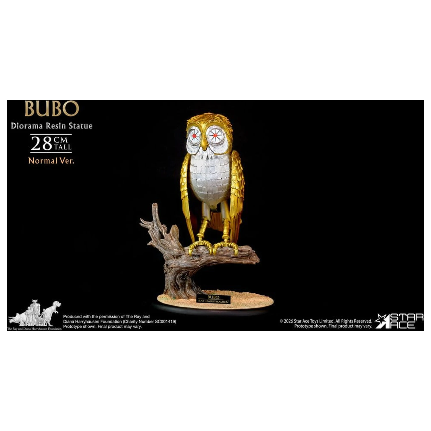 Ray Harryhausens Diorama Resin Statue Bubo Normal Ver. 28 cm product photo