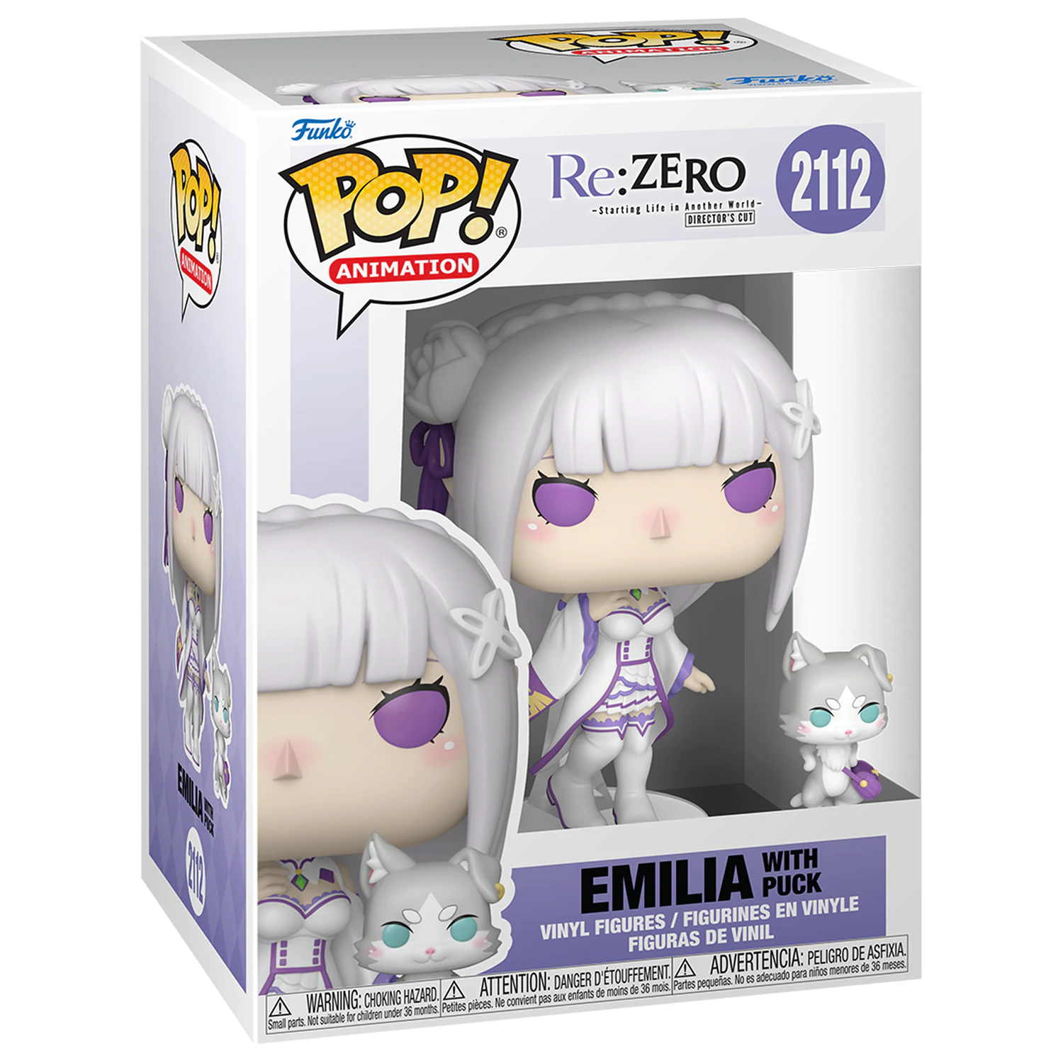 Re:Zero Funko POP!&Buddy Animation Vinyl Figure Emilia w/Puck 9 cm product photo