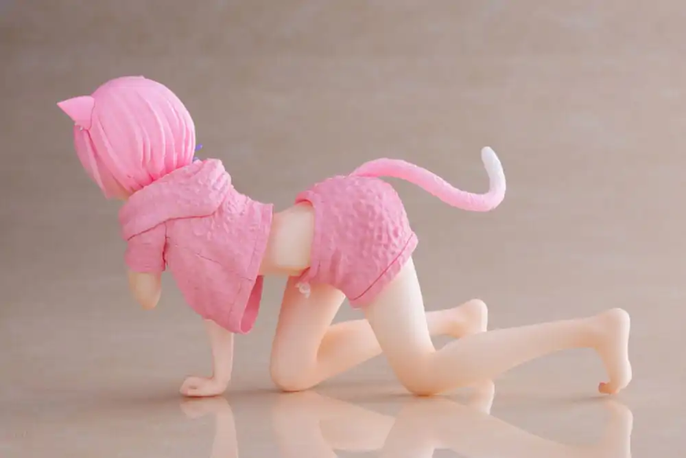 Re:Zero Precious PVC Statue Desktop Cute Figure Ram Cat Roomwear Ver. 13 cm product photo