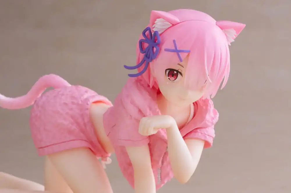 Re:Zero Precious PVC Statue Desktop Cute Figure Ram Cat Roomwear Ver. 13 cm product photo