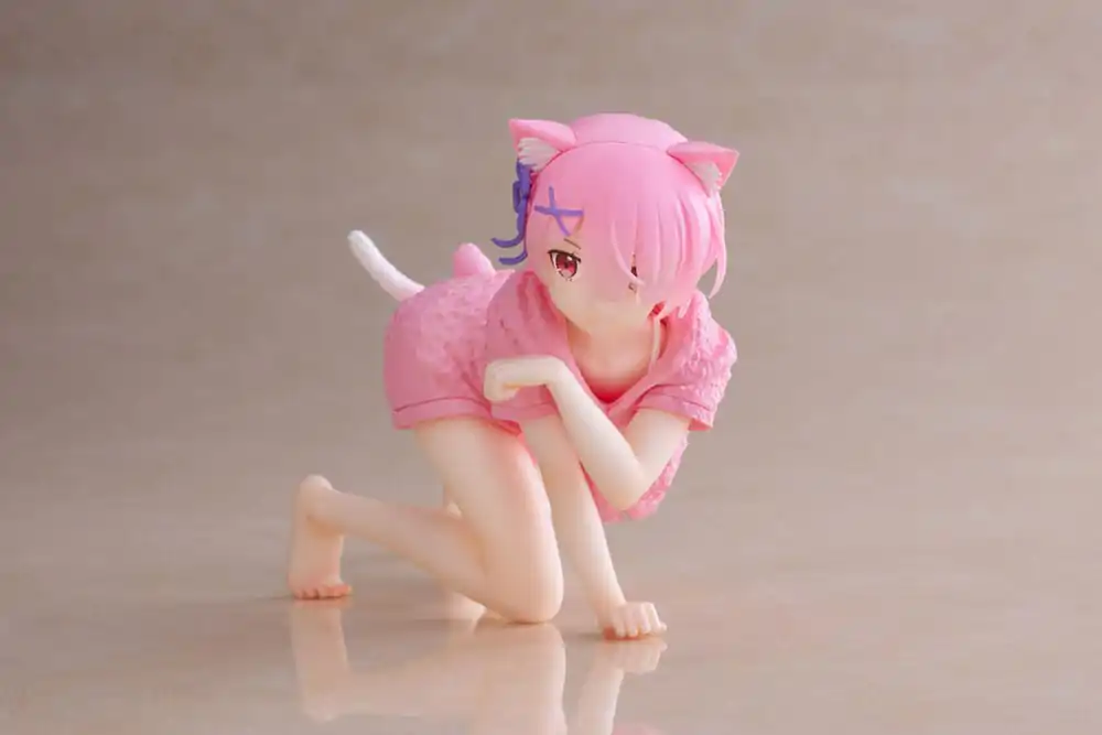 Re:Zero Precious PVC Statue Desktop Cute Figure Ram Cat Roomwear Ver. 13 cm product photo