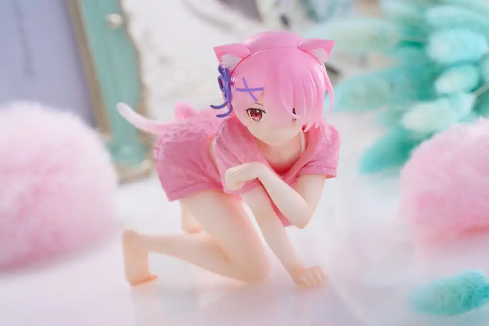 Re:Zero Precious PVC Statue Desktop Cute Figure Ram Cat Roomwear Ver. 13 cm product photo