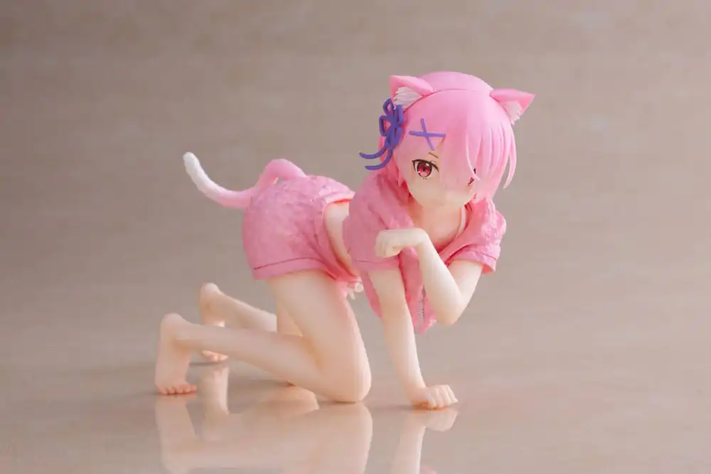 Re:Zero Precious PVC Statue Desktop Cute Figure Ram Cat Roomwear Ver. 13 cm product photo