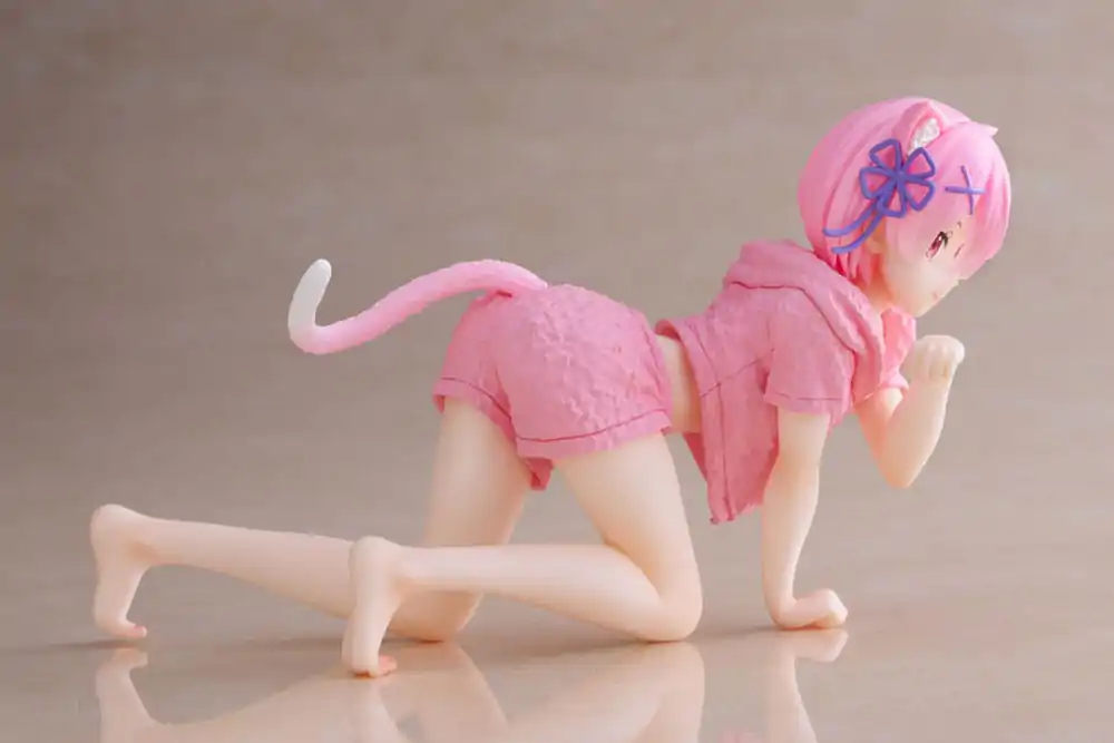 Re:Zero Precious PVC Statue Desktop Cute Figure Ram Cat Roomwear Ver. 13 cm product photo