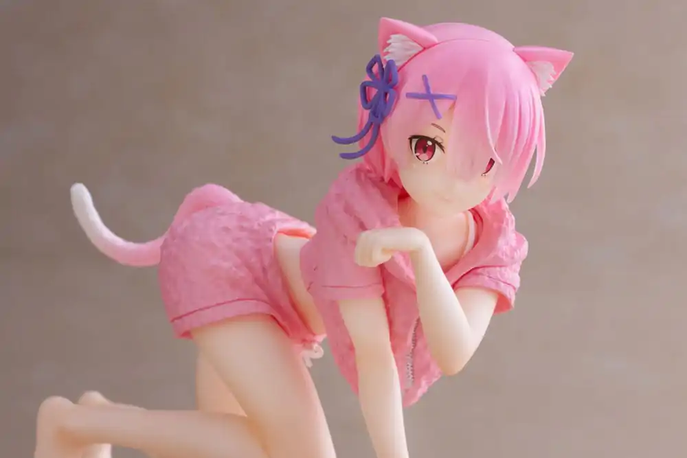 Re:Zero Precious PVC Statue Desktop Cute Figure Ram Cat Roomwear Ver. 13 cm product photo