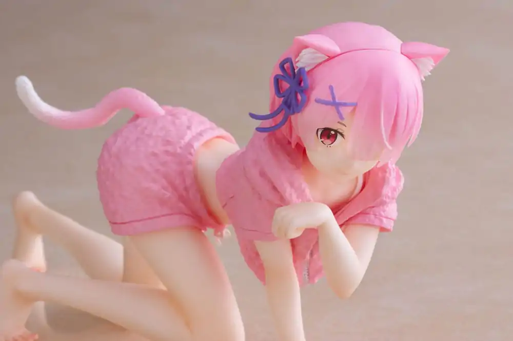 Re:Zero Precious PVC Statue Desktop Cute Figure Ram Cat Roomwear Ver. 13 cm product photo