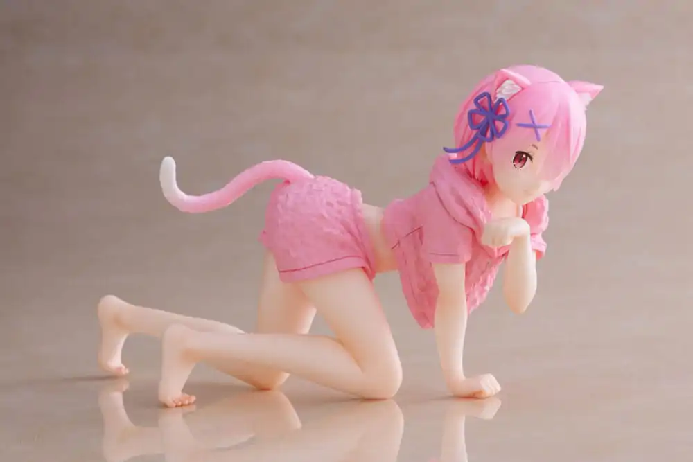 Re:Zero Precious PVC Statue Desktop Cute Figure Ram Cat Roomwear Ver. 13 cm product photo
