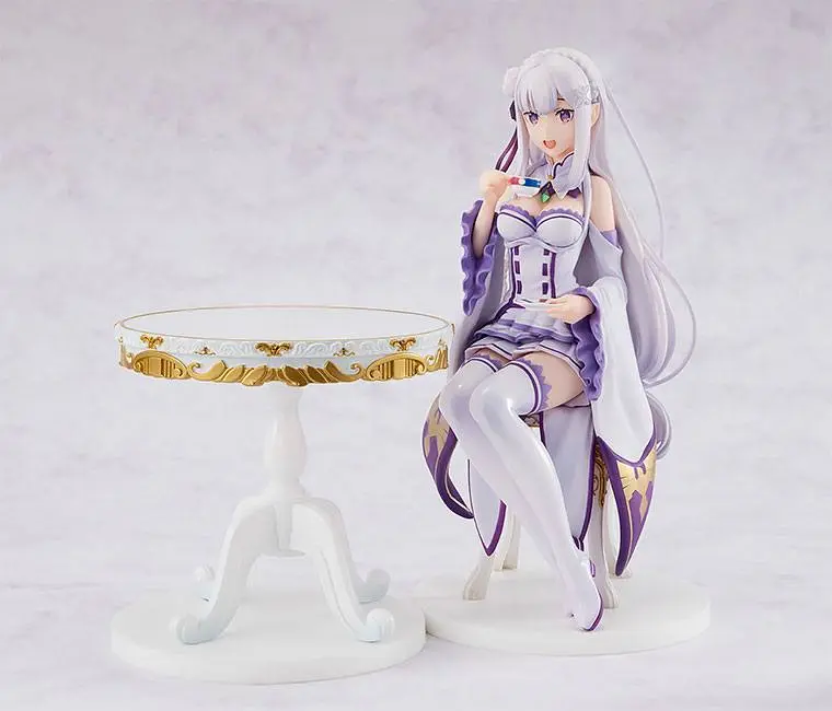 Re:ZERO -Starting Life in Another World- PVC Statue 1/7 Emilia Tea Party Ver. 20 cm product photo