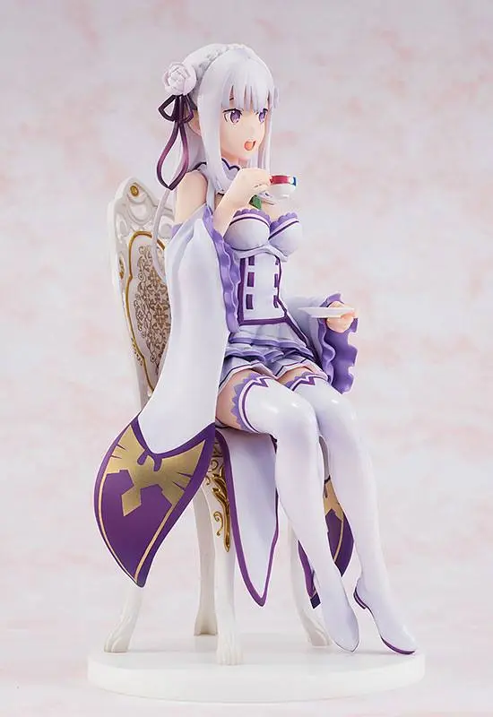 Re:ZERO -Starting Life in Another World- PVC Statue 1/7 Emilia Tea Party Ver. 20 cm product photo