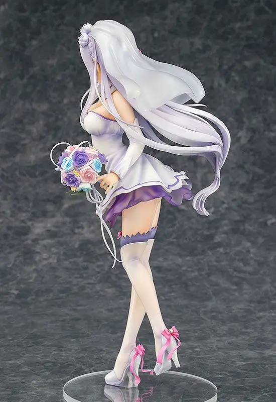 Re:ZERO -Starting Life in Another World- PVC Statue 1/7 Emilia Wedding Ver. 25 cm product photo