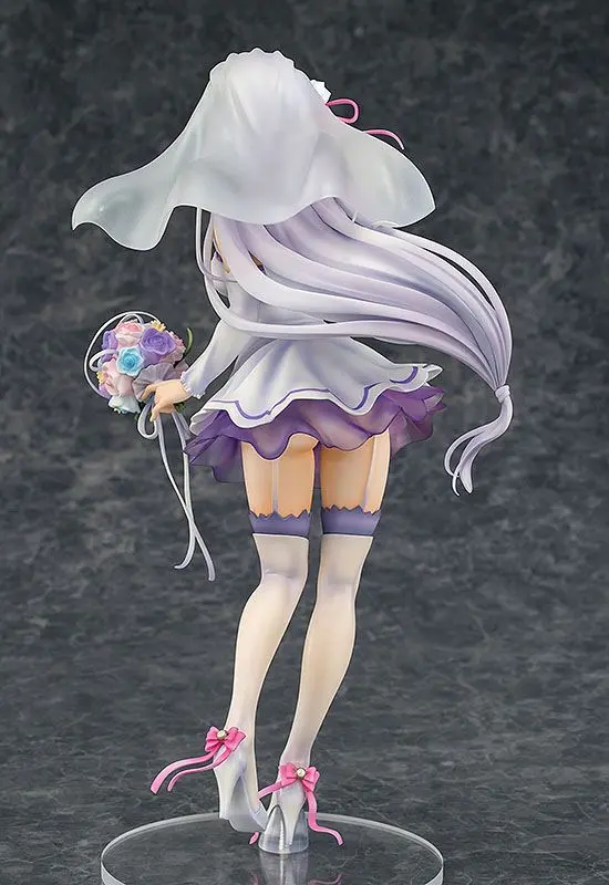 Re:ZERO -Starting Life in Another World- PVC Statue 1/7 Emilia Wedding Ver. 25 cm product photo