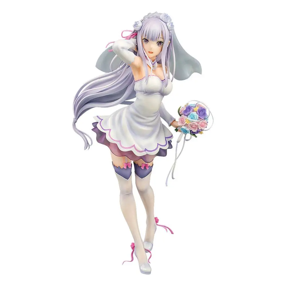 Re:ZERO -Starting Life in Another World- PVC Statue 1/7 Emilia Wedding Ver. 25 cm product photo