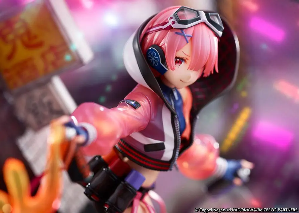 Re: Zero Starting Life in Another World Statue 1/7 Ram Neon City Ver. 27 cm product photo