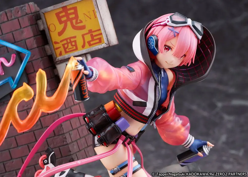 Re: Zero Starting Life in Another World Statue 1/7 Ram Neon City Ver. 27 cm product photo