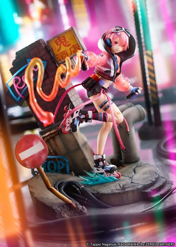 Re: Zero Starting Life in Another World Statue 1/7 Ram Neon City Ver. 27 cm product photo