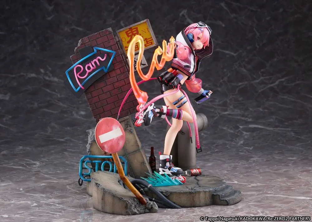 Re: Zero Starting Life in Another World Statue 1/7 Ram Neon City Ver. 27 cm product photo