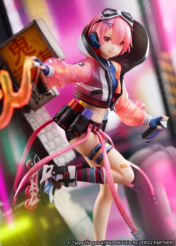 Re: Zero Starting Life in Another World Statue 1/7 Ram Neon City Ver. 27 cm product photo
