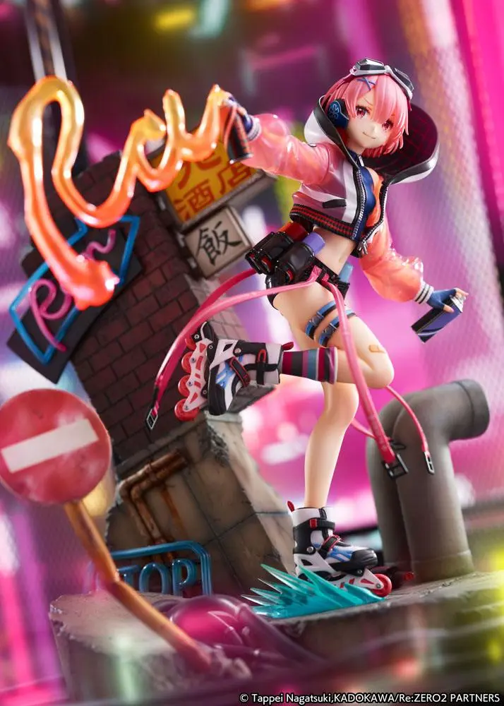 Re: Zero Starting Life in Another World Statue 1/7 Ram Neon City Ver. 27 cm product photo