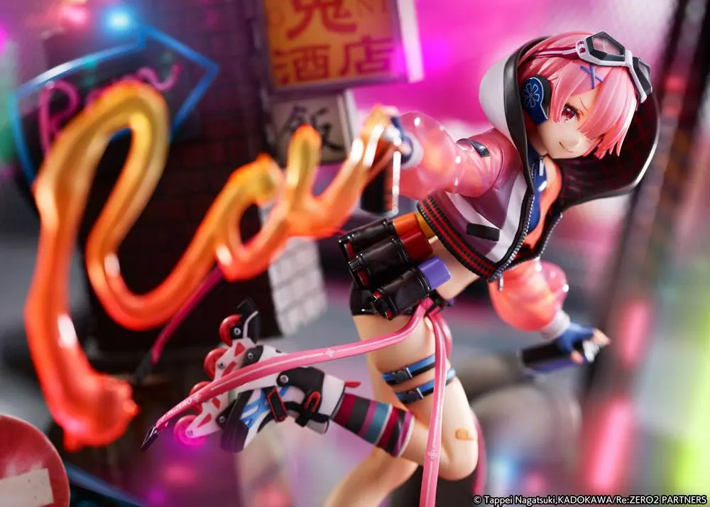 Re: Zero Starting Life in Another World Statue 1/7 Ram Neon City Ver. 27 cm product photo