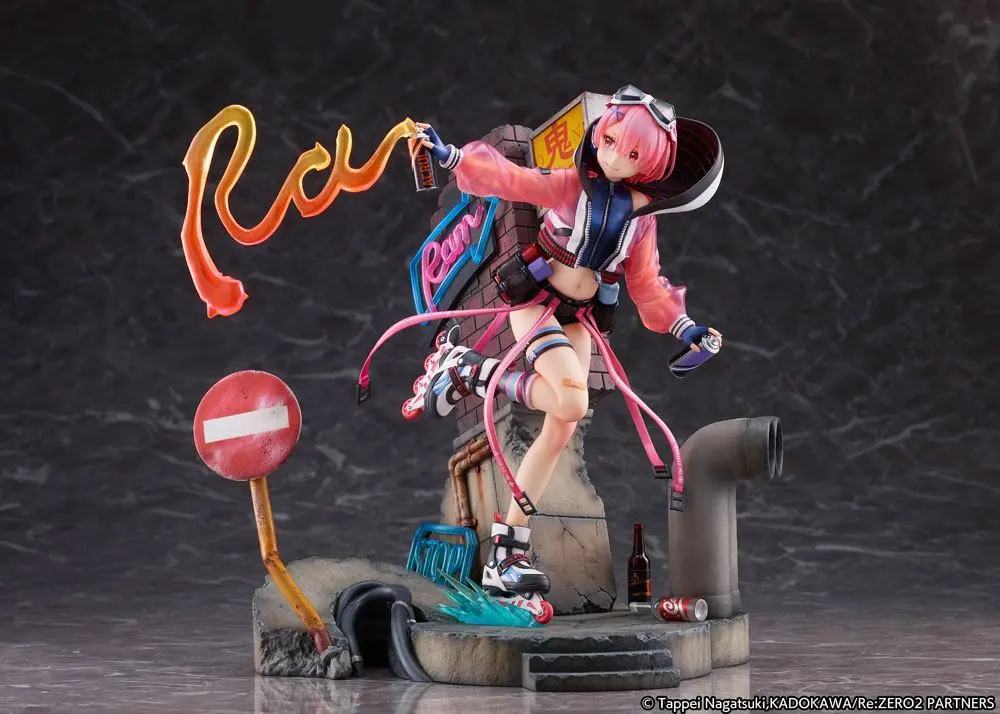 Re: Zero Starting Life in Another World Statue 1/7 Ram Neon City Ver. 27 cm product photo