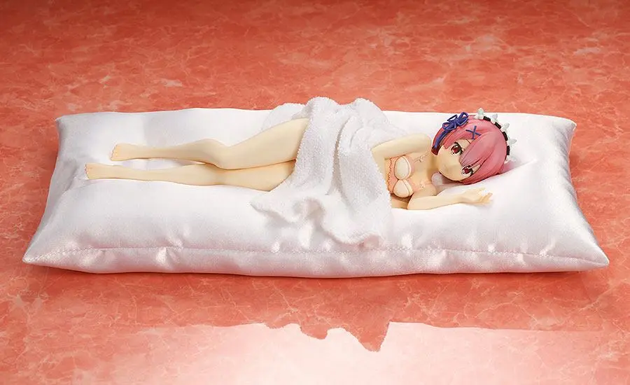 Re:ZERO -Starting Life in Another World- PVC Statue 1/7 Ram Sleep Sharing Pink Lingerie Ver. 23 cm product photo