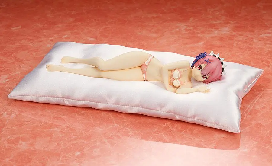 Re:ZERO -Starting Life in Another World- PVC Statue 1/7 Ram Sleep Sharing Pink Lingerie Ver. 23 cm product photo