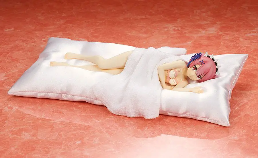 Re:ZERO -Starting Life in Another World- PVC Statue 1/7 Ram Sleep Sharing Pink Lingerie Ver. 23 cm product photo
