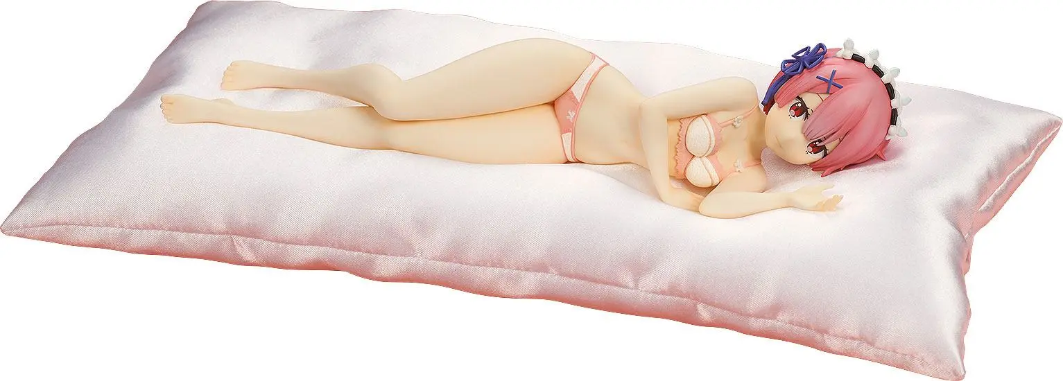 Re:ZERO -Starting Life in Another World- PVC Statue 1/7 Ram Sleep Sharing Pink Lingerie Ver. 23 cm product photo