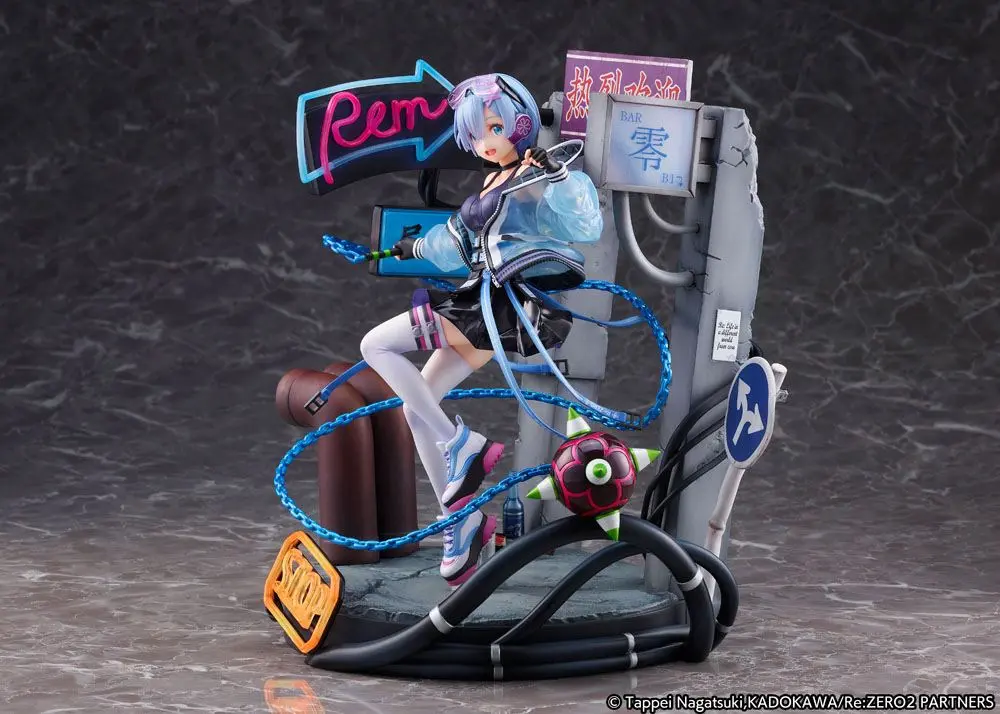 Re: Zero Starting Life in Another World Statue 1/7 Rem Neon City Ver. 27 cm product photo