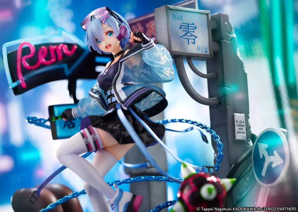 Re: Zero Starting Life in Another World Statue 1/7 Rem Neon City Ver. 27 cm product photo