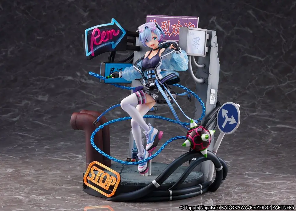 Re: Zero Starting Life in Another World Statue 1/7 Rem Neon City Ver. 27 cm product photo