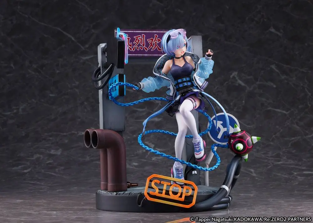 Re: Zero Starting Life in Another World Statue 1/7 Rem Neon City Ver. 27 cm product photo