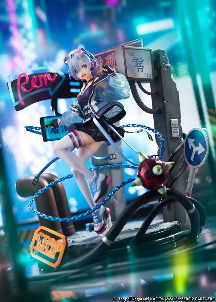 Re: Zero Starting Life in Another World Statue 1/7 Rem Neon City Ver. 27 cm product photo