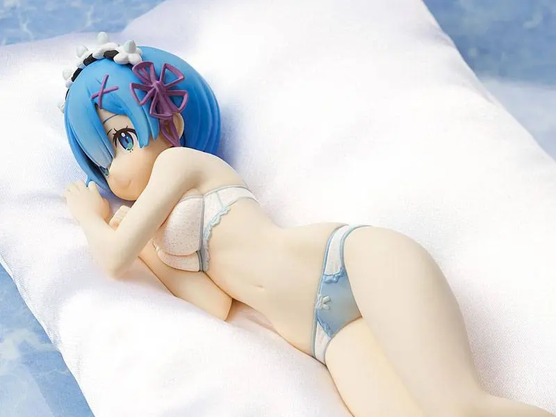 Re:ZERO -Starting Life in Another World- PVC Statue 1/7 Rem Sleep Sharing Blue Lingerie Ver. 23 cm product photo