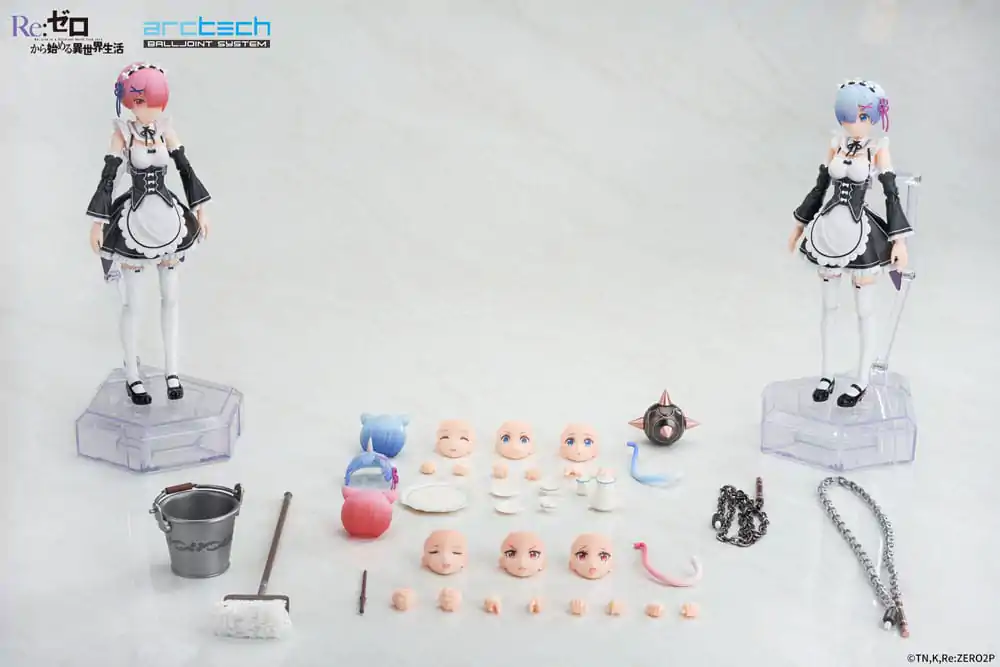 Re:Zero Starting Life in Another World Arctech Posable Series Action Figures 2-Pack 1/8 Rem & Ram 20 cm product photo