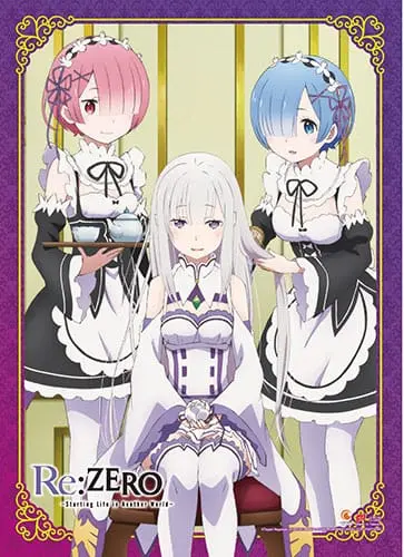 Re:Zero Starting Life in Another World Wall Scroll Emilia, Rem &amp; Ram product photo