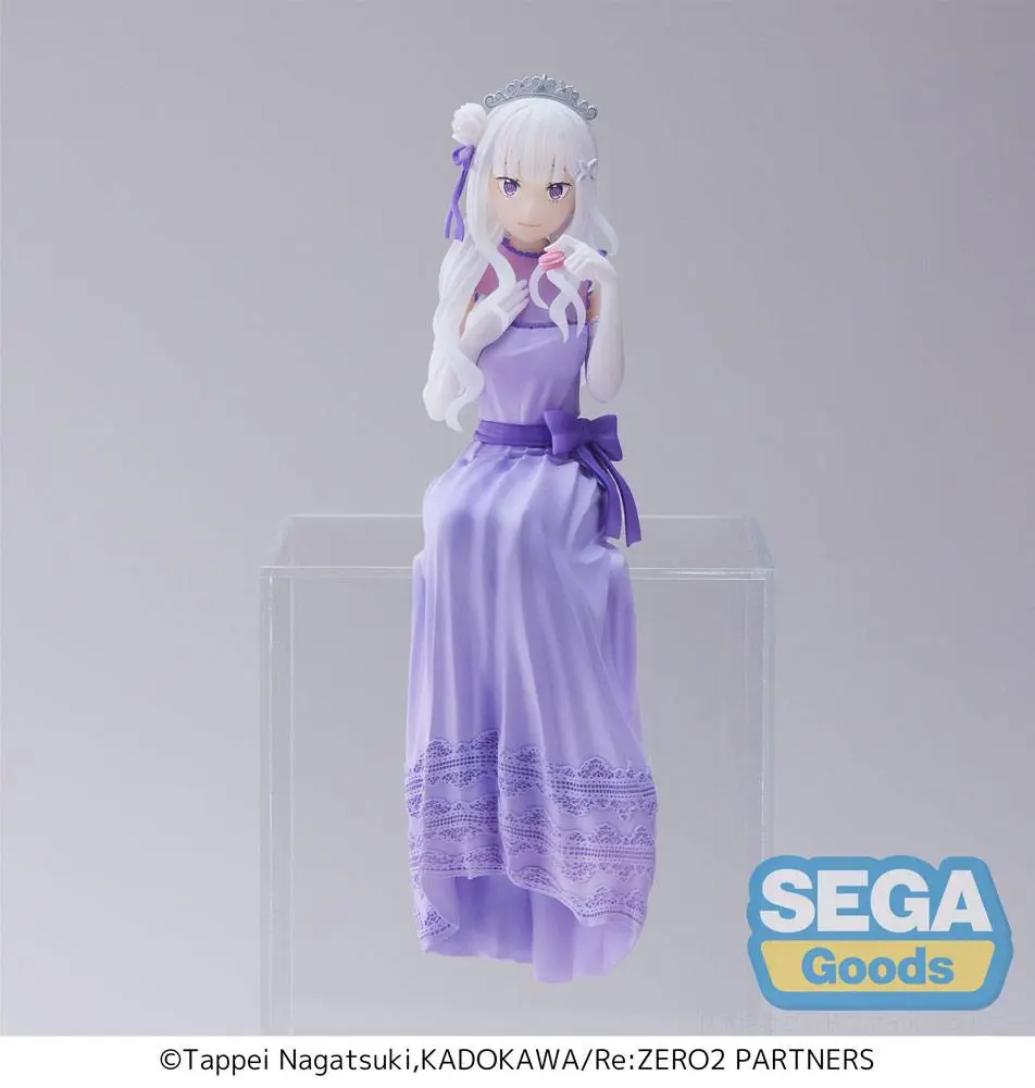 Re:Zero - Starting Life in Another World: Lost in Memories PM Perching PVC Statue Emilia (Dressed-Up Party) 14 cm product photo