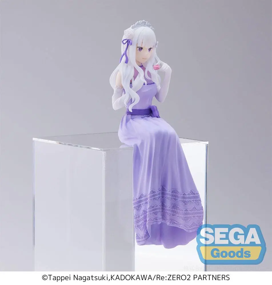 Re:Zero - Starting Life in Another World: Lost in Memories PM Perching PVC Statue Emilia (Dressed-Up Party) 14 cm product photo